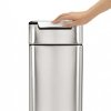 simplehuman TOUCH-BAR SLIM Kosz na Śmieci 40 l / Srebrny